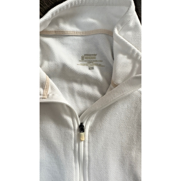 Patagonia Performance Baselayer Capilene White Quarter Zip Size Large Women's - Picture 4 of 4